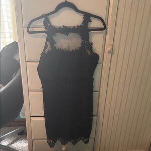 Elegant Black Lace Dress